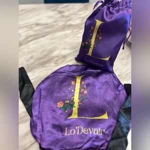 Purple and Black Silk Satin Bonnet 💜